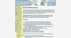Desktop Screenshot of 24-7prayerlist.com