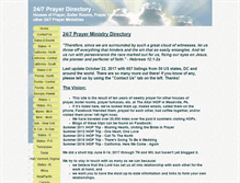 Tablet Screenshot of 24-7prayerlist.com